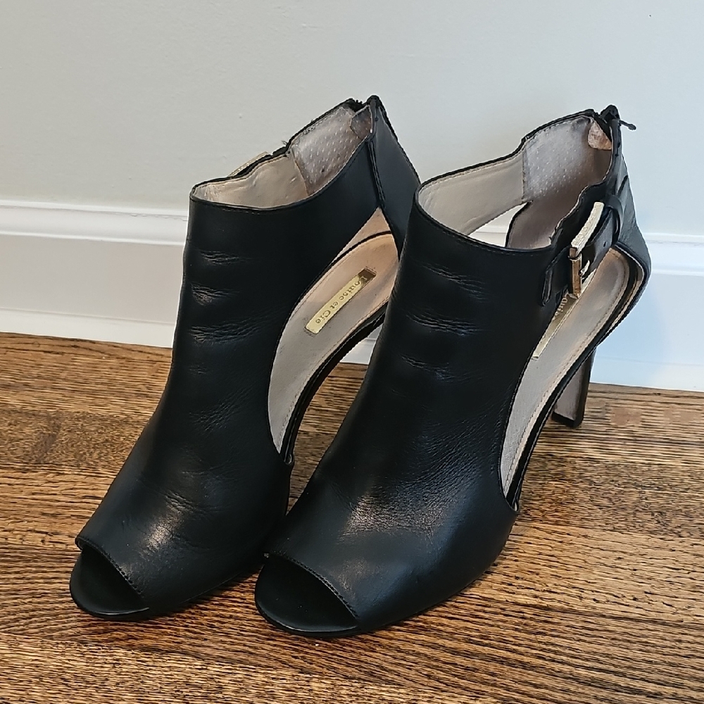 Louise et Cie Black Cutout Heeled Boots